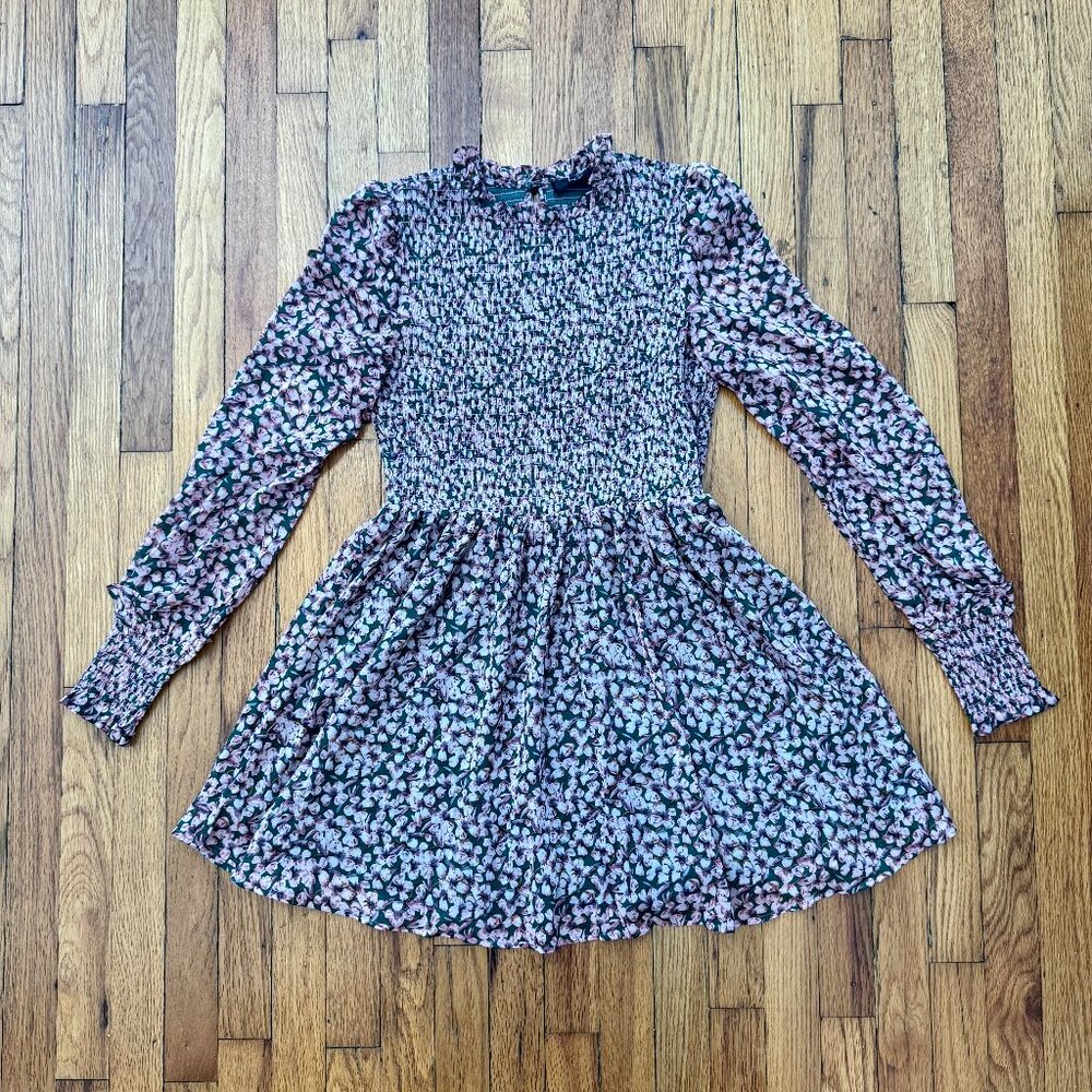 Lulus Green & Pink Floral Dress Size M